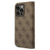 Guess GUBKP14XHG4SHW iPhone 14 Pro Max 6,7 brązowy/brown book 4G Vintage Gold Logo